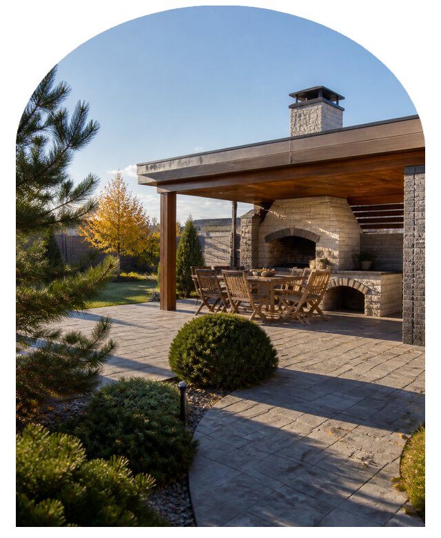 Зона барбекю под ключ в Рубцовске по цене от 75848 р. | Метпроект-Рбц